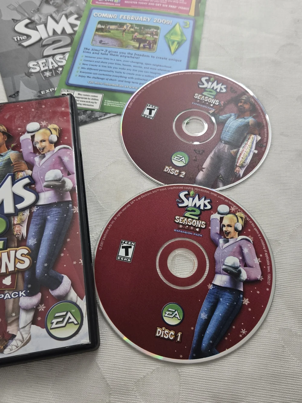 The Sims 2 Seasons Expansion Pack (PC, 2007) - Complete CD Set WITH CODE